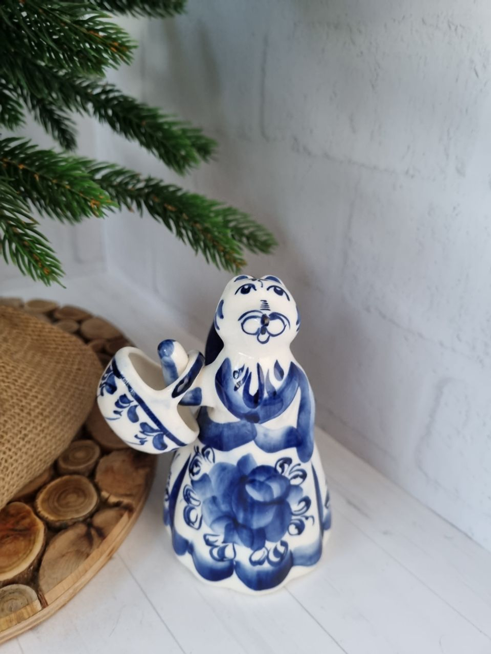 Лисичка фигурка гжель