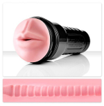 Мастурбатор-губы Fleshlight - pink mouse wonder wave (Цвет: розовый, черный)