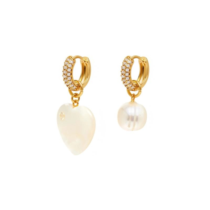 Серьги Любовь с Первого Взгляда с Жемчугом