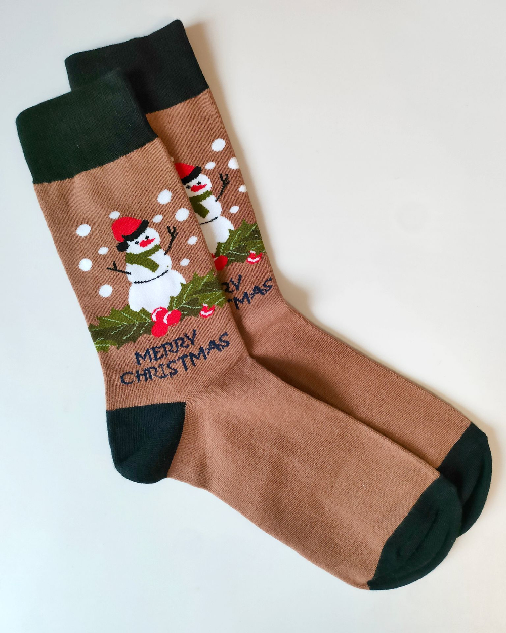 Носки НГ р.35-40 "Happy NY" Снеговик