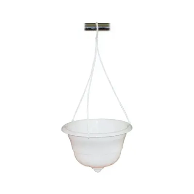 Горшок-кашпо Грация 4,5л подвесной белый