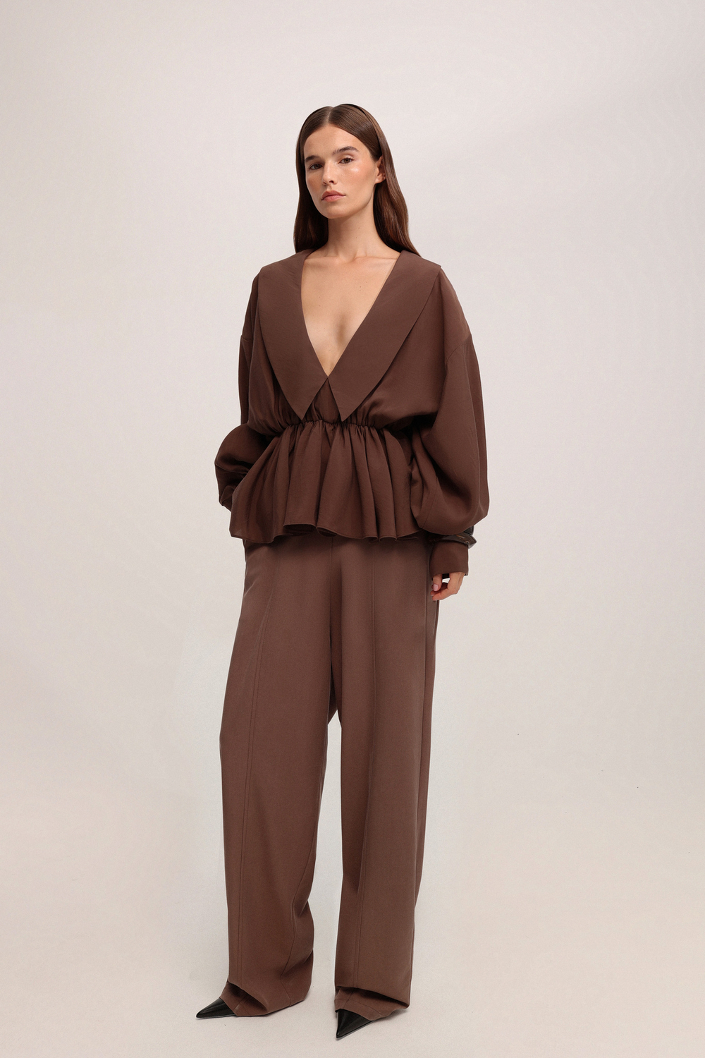 Блуза с баской