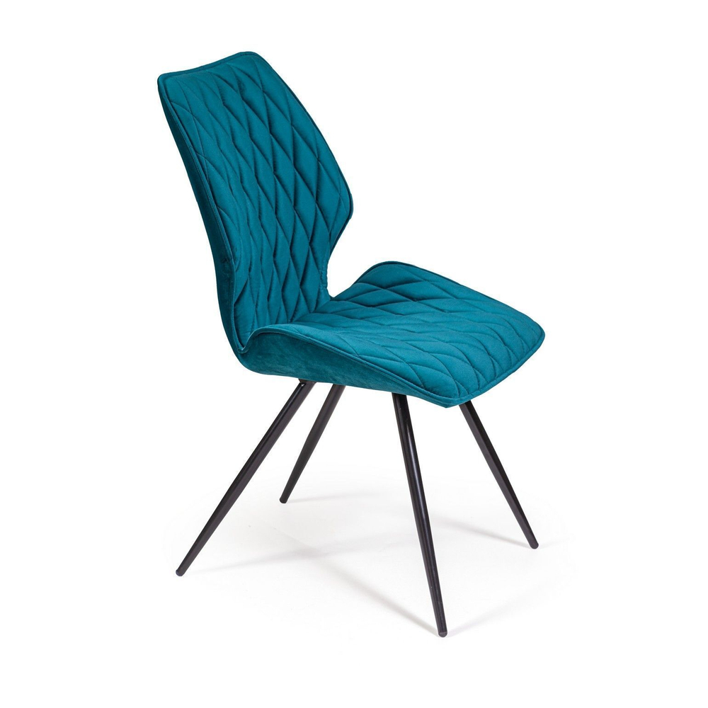 Стул Flash ромб поворотный 360 градусов, бархат изумрудный 87