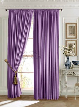 Mild (фиолетовый). Готовые шторы