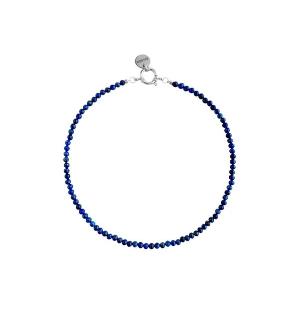 Колье из бусин камня ( lapis lazuli )