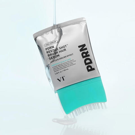 VT Cosmetics Массажная сыворотка с ПДРН против выпадения волос для кожи головы PDRN Reedle Shot Brush Hair Serum, 100 мл