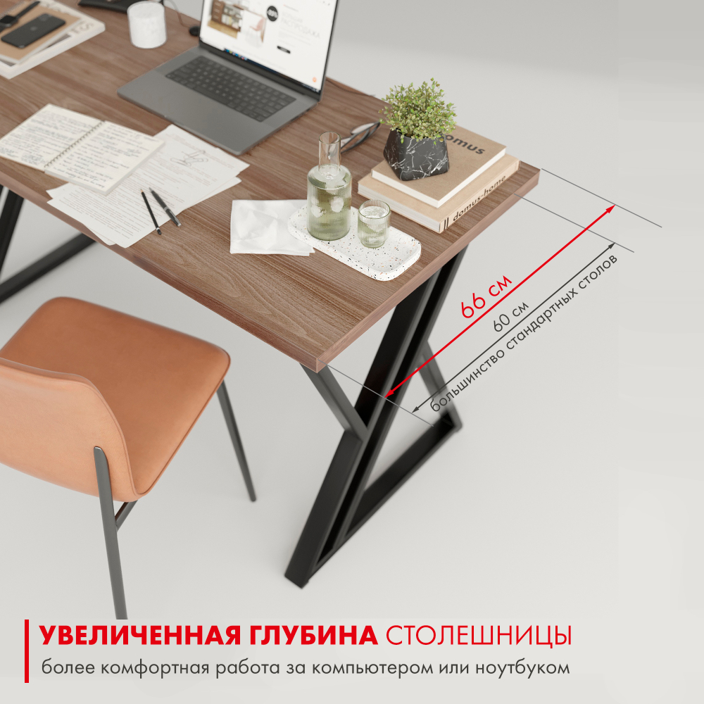 Стол письменный в стиле лофт Гранд
