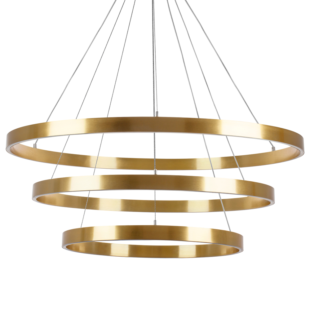 748223 Люстра SATURNO LED 132W 11000LM 70G ЗОЛОТО 3000-6000K