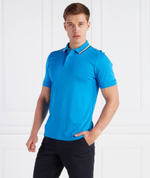 Поло Penrose 38 BOSS BLACK - голубой(50469360)