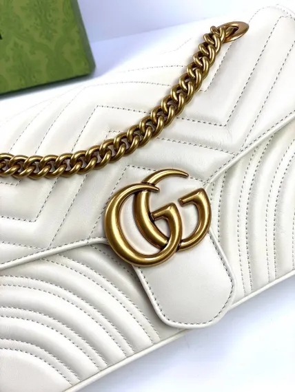 Сумка женская Gucci GG Marmont Small белый