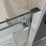 Душевая дверь шириной 151см BelBagno MARINO-2-BF-1-150-C-CR профиль хром, стекло прозрачное