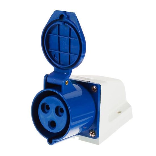 Розетка IEK 123 стац.2Р+Е 32А 220В IP44