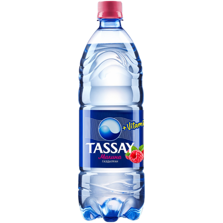 АКЦИЯ Минеральная вода Tassay малина газированная 1 л п\б