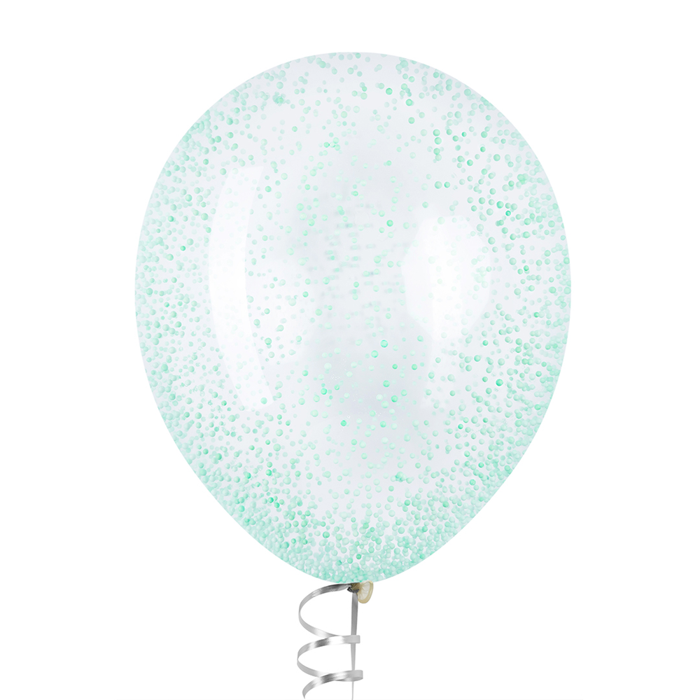 Шар с конфетти пенопласт, Тиффани 32 см (СГ-17)