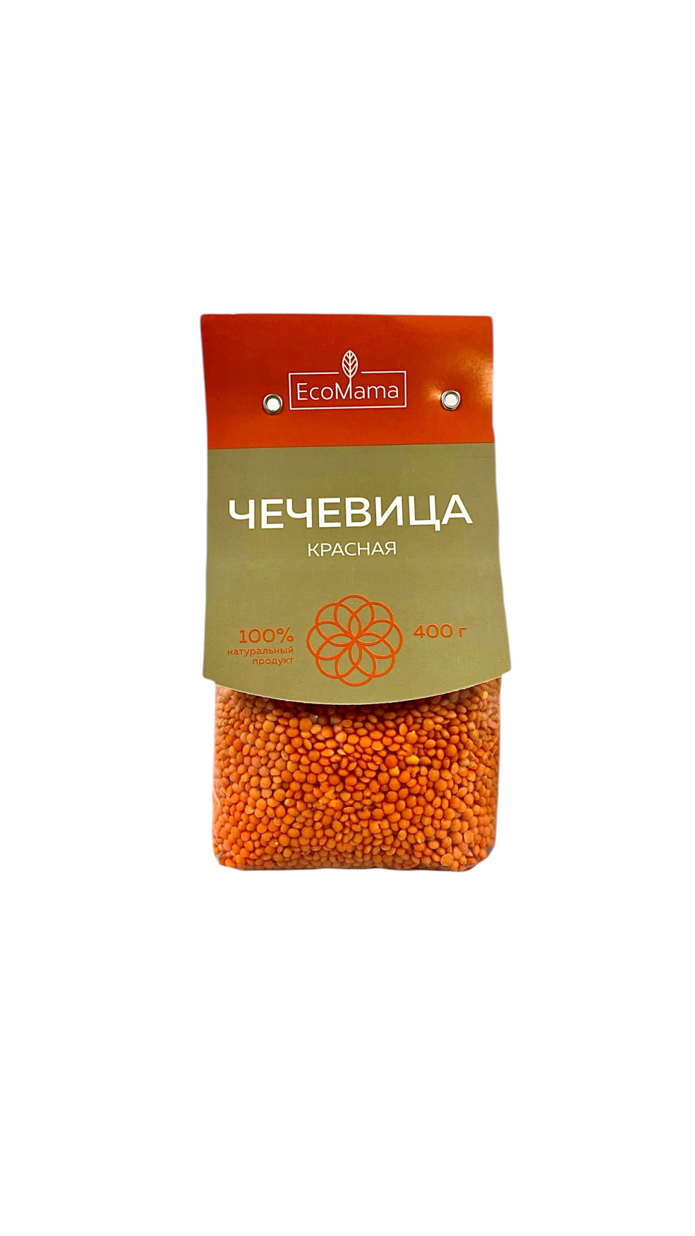 Экомама красная Чечевица 400 гр