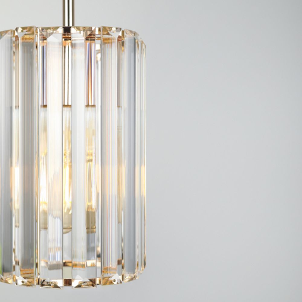 Светильник подвесной (подвес) Rivoli Suzanne 1052-201 1 х Е27 40 Вт хрусталь | Хрусталь