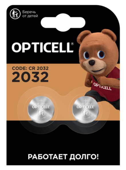 Батарейки Opticell Specialty 2032 к-т 2шт  1/10/100