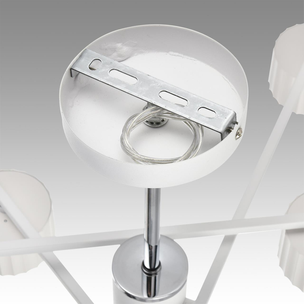 8241/6C COMFI LN26 244 белый/хром, металл Люстра потолочная LED GX53 6*7W 220V KARINA