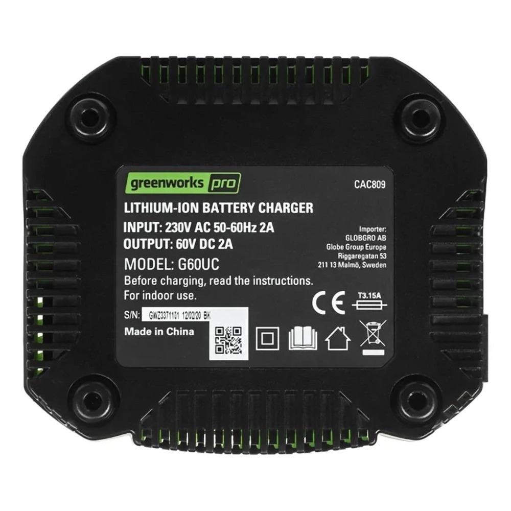 Аккумуляторный триммер Greenworks GD60LTK2 60В (1 x 8 Ач, ЗУ) захват 400 мм, 9.6 кг, 2108307UA