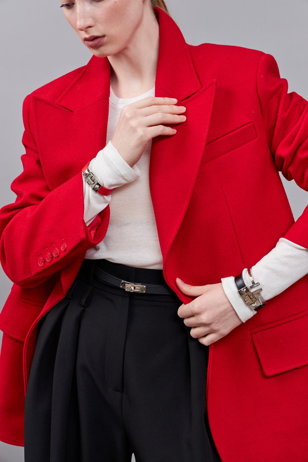 ТОНКИЙ РЕМЕНЬ В ДВА ОБОРОТА BLACK