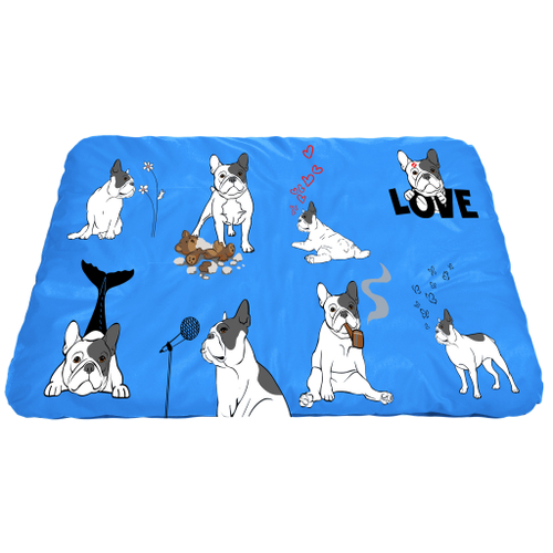 Матрас для собаки "Французские бульдоги"