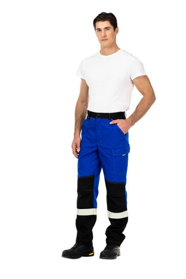 Костюм "Гудзон" NEW брюки (василек/черный)