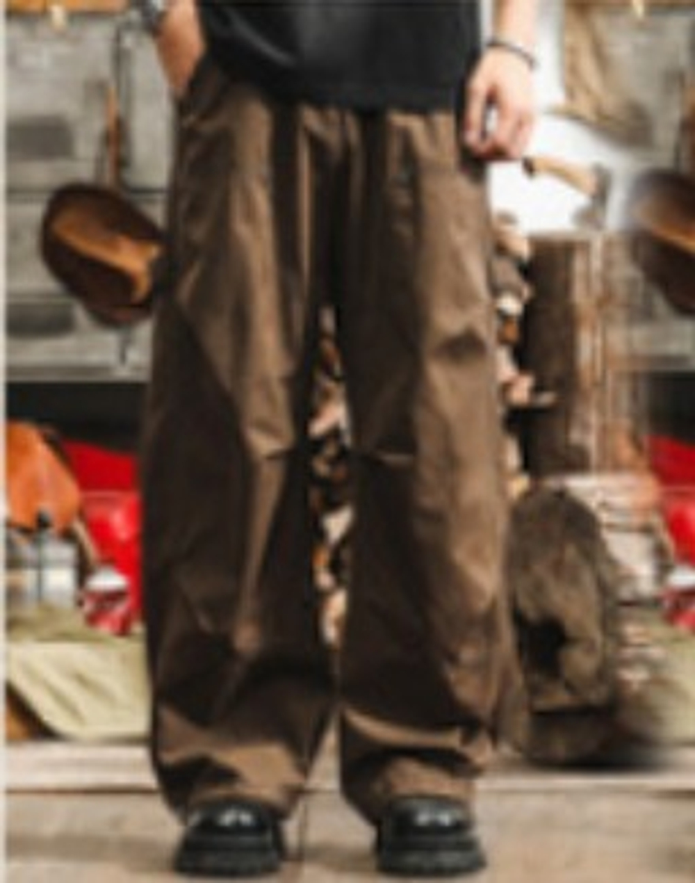 Мужские брюки рабочая одежда Maillard в стиле ретро,летние модные свободные широкие брюки, дышащие прямые повседневные брюки, мужские длинные брюки