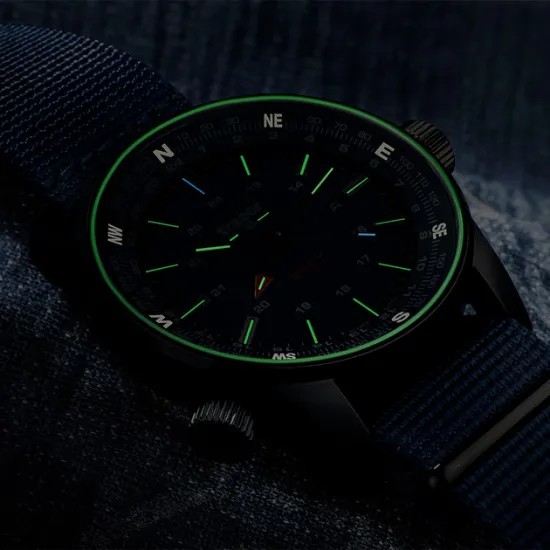 Швейцарские тактические часы Traser P68 Pathfinder Gmt Blue 109034