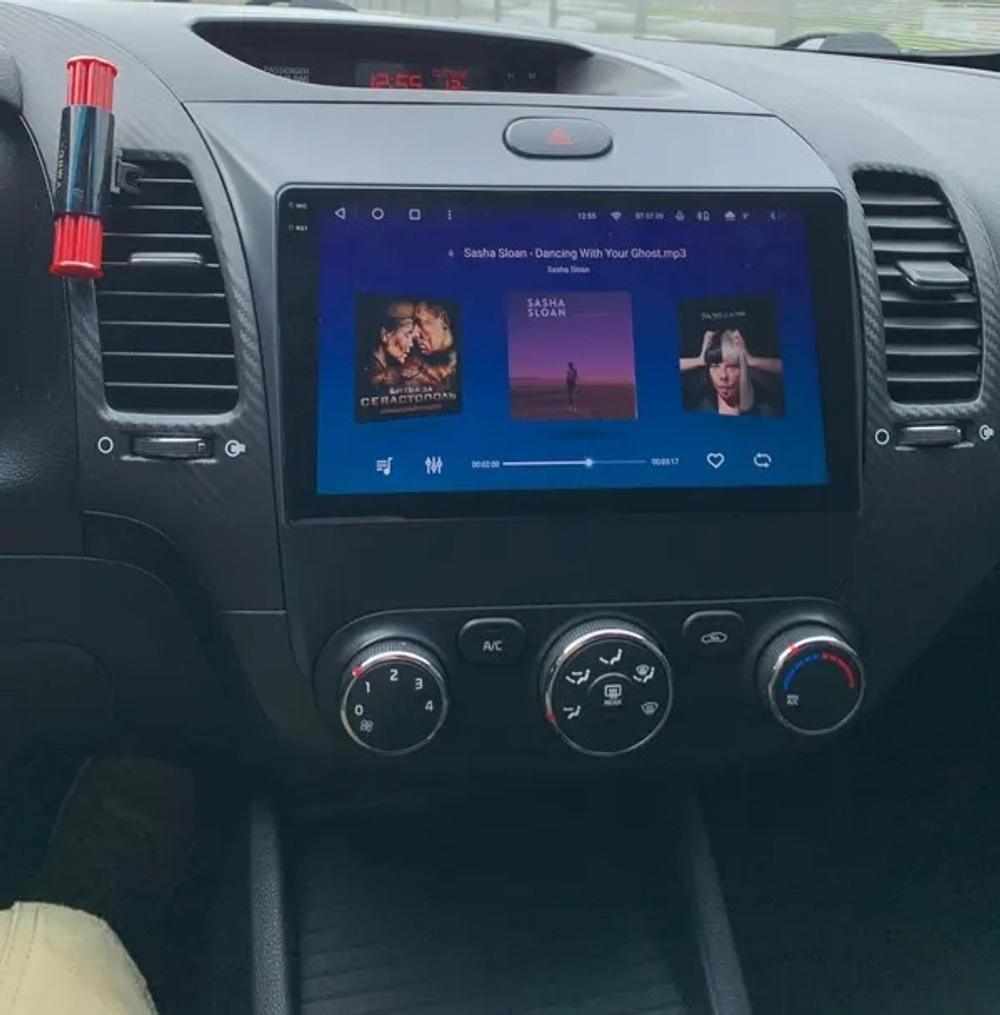 Магнитола для KIA Cerato 3 2013-2018 - FarCar XXL280M монитор 9.5" 2K QLED на Android 14, TS20, 8+256Гб, CarPlay, 4G SIM-слот