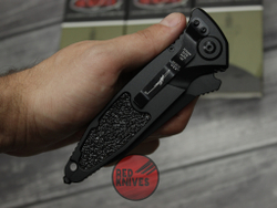 Нож Microtech Socom Auto Black Drop V 2025 - черная рук. черный клинок
