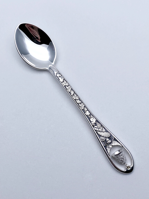 Ложка  из серебра/Чернение/Серафим