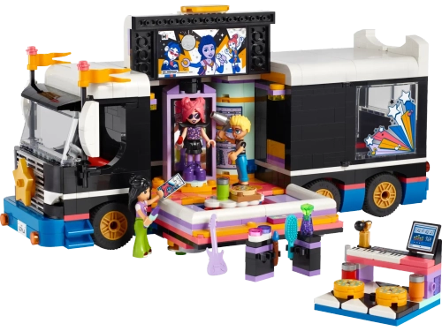 Конструктор LEGO Friends 42619 Автобус для гастролей поп-звездной музыки