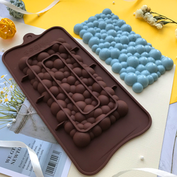 Форма силиконовая для шоколада «Плитка пузыри»