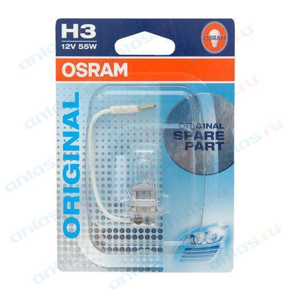 Лампа 12 В H3 55 Вт на п/туманные фары блистер Osram 64151-01В (бл.)