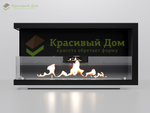 Угловой биокамин 1200