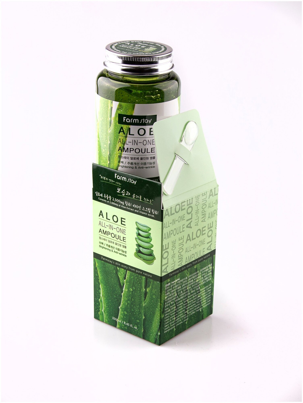 Ампульная сыворотка для лица с экстрактом алоэ FarmStay Aloe All-In One Ampoule