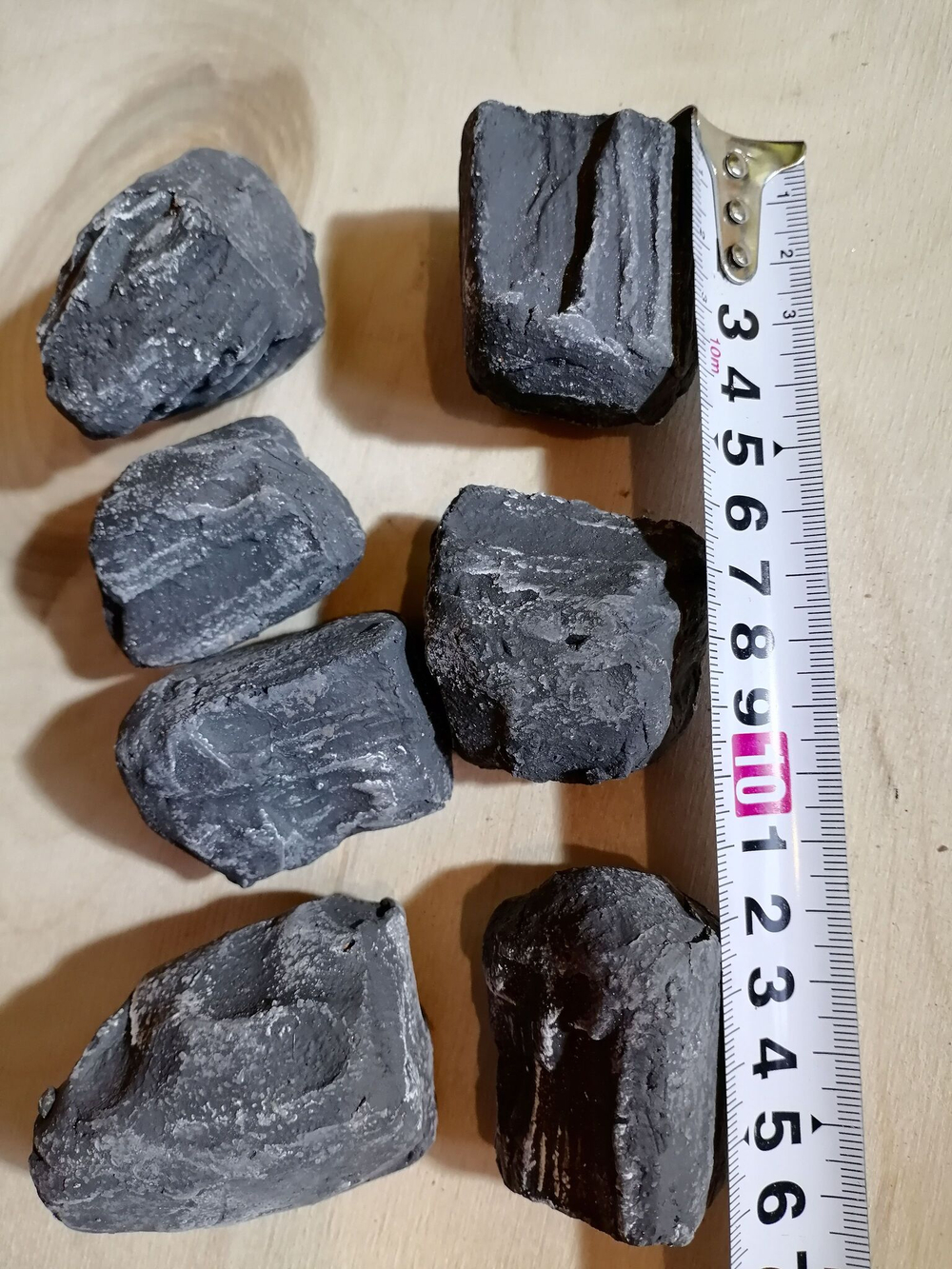 угольки керамические для биокамина, 7шт, 3-5см