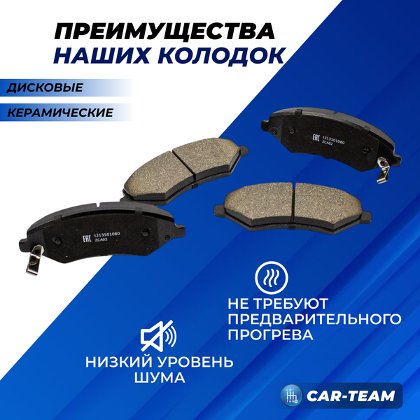 Колодки тормозные передние (керамические) Chery Tiggo 4 Pro, Tiggo 8, Jetour Dashing (арт. ZCP-0354)