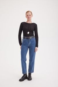 Лонгслив Slim Fit "Уголь" женский
