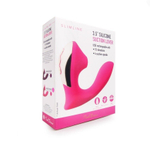 Вибромассажёр Erokay Silicone Billow Suction Lover, 13 см, L-образный