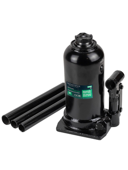 Домкрат бутылочный двухштоковый 5т (h min 230мм, h max 500мм) RockForce RF-TH805001 BIG