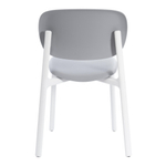 Стул ADORE (mod. XRB-1025) пластик, серый / белый (grey / white), 41 х 53 х 81,5 см
