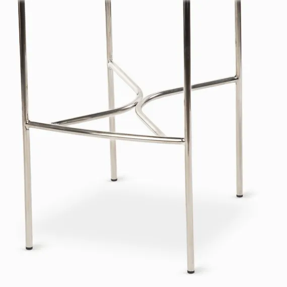 Барный стул Rider, серая ткань, ножки хром