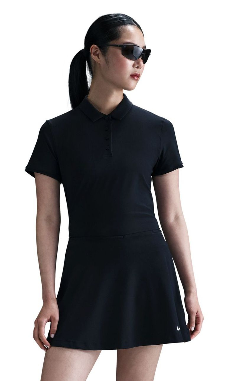 Женское поло Nike Dri-Fit Victory Short Sleeve - black/white