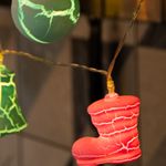 Гирлянда светодиодная Новый год 1,5 м, прозрачный ПВХ, 10 LED, теплый белый, питание 2 х АА (батарей