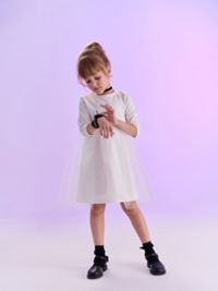 Платье с юбкой из фатина "Тофу"