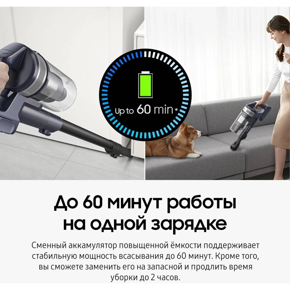 Пылесос беспроводной, моющий Samsung VS20B75ADR5/EV