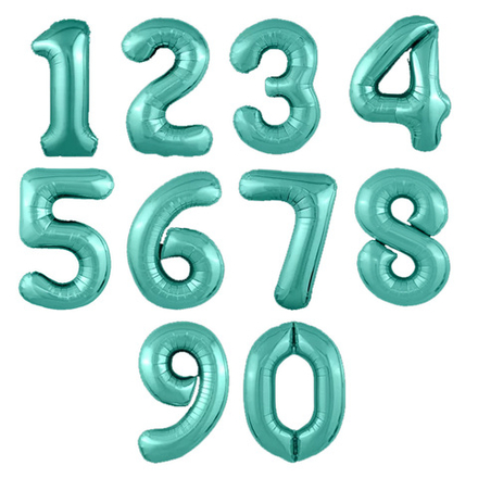 Шар "Цифра" бирюзовая