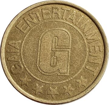 Игровой жетон аппарата казино «Gaia Entertainment - G»