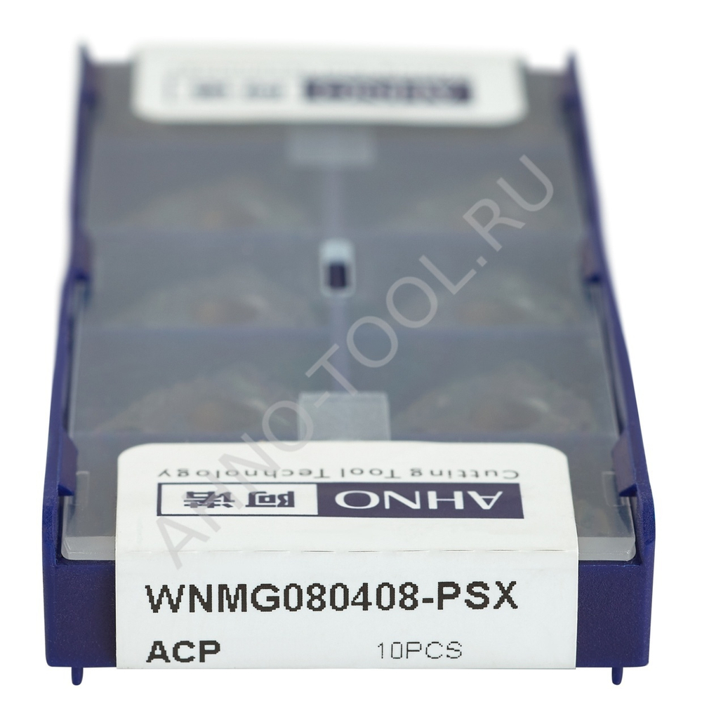 Пластина твердосплавная ISO WNMG080408-PSX ACP20E AHNO по стали, получистовая